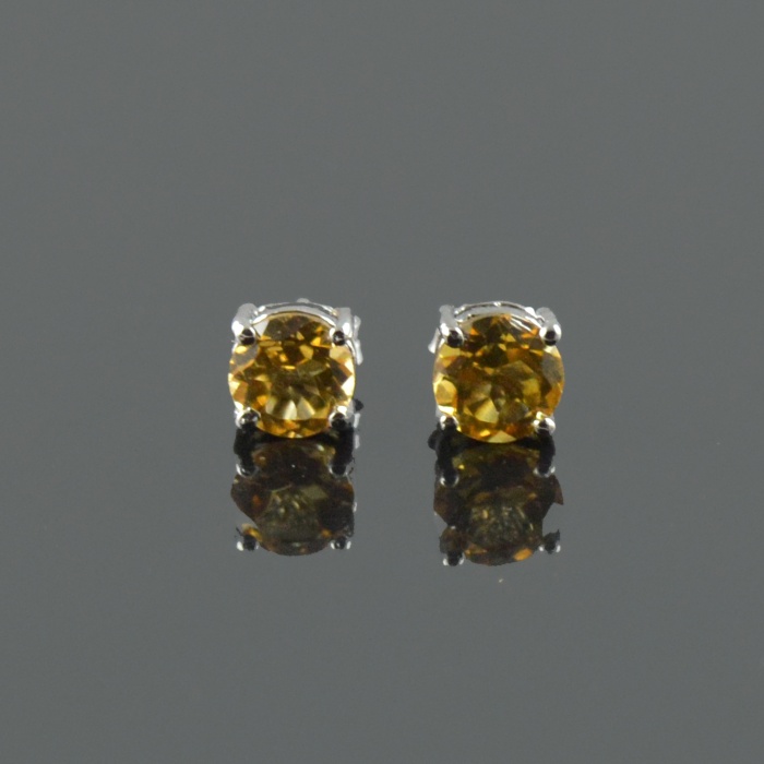 Natural Citrine 925 Sterling Silver Stud Earrings | Save 33% - Rajasthan Living 6