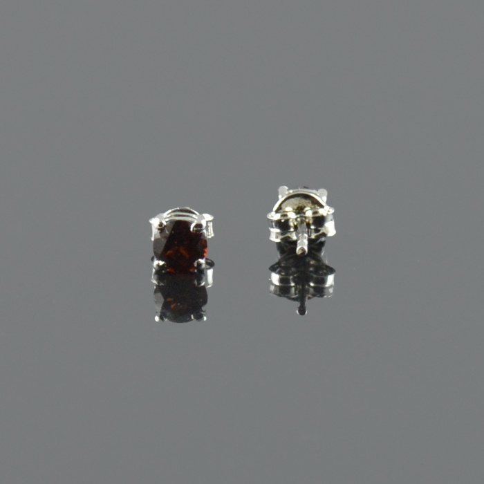 Natural Garnet 925 Sterling Silver Stud Earrings | Save 33% - Rajasthan Living 7