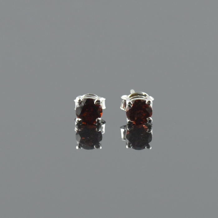 Natural Garnet 925 Sterling Silver Stud Earrings | Save 33% - Rajasthan Living 6