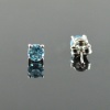 Natural Blue Topaz/Zircon 925 Sterling Silver Stud Earrings | Save 33% - Rajasthan Living 8