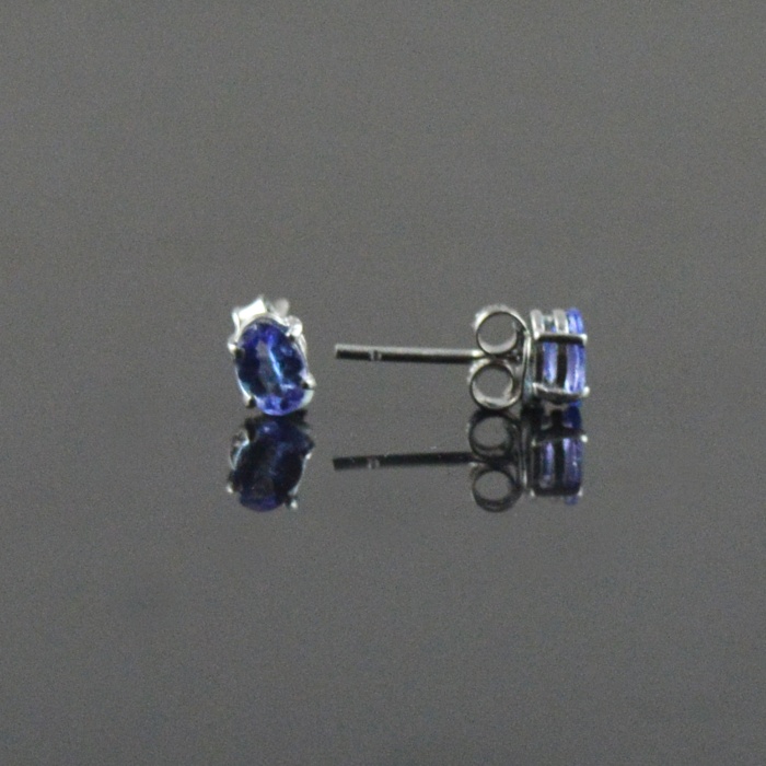 Natural Tenzanite 925 Sterling Silver Stud Earrings | Save 33% - Rajasthan Living 5