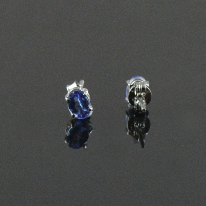 Natural Tenzanite 925 Sterling Silver Stud Earrings | Save 33% - Rajasthan Living 7