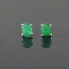 Natural Emerald 925 Sterling Silver Stud Earrings | Save 33% - Rajasthan Living 8