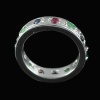 Natural 925 Sterling Silver Ruby, Emerald, Sapphire  Round Ring | Save 33% - Rajasthan Living 8