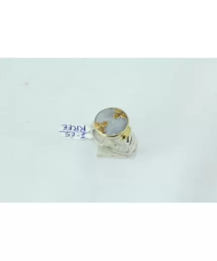 14 Kt Gold & 925 Silver Ring Natural Opal | Save 33% - Rajasthan Living