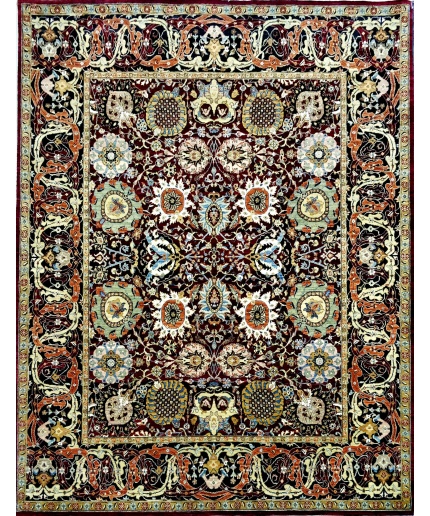 Hand Knotted Woolen Carpet 8.0×10.0 Ft. | Save 33% - Rajasthan Living