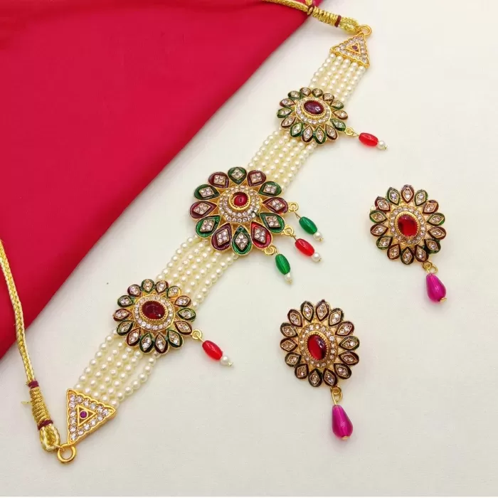 Gold-Plated Brass  Necklace | Save 33% - Rajasthan Living 5