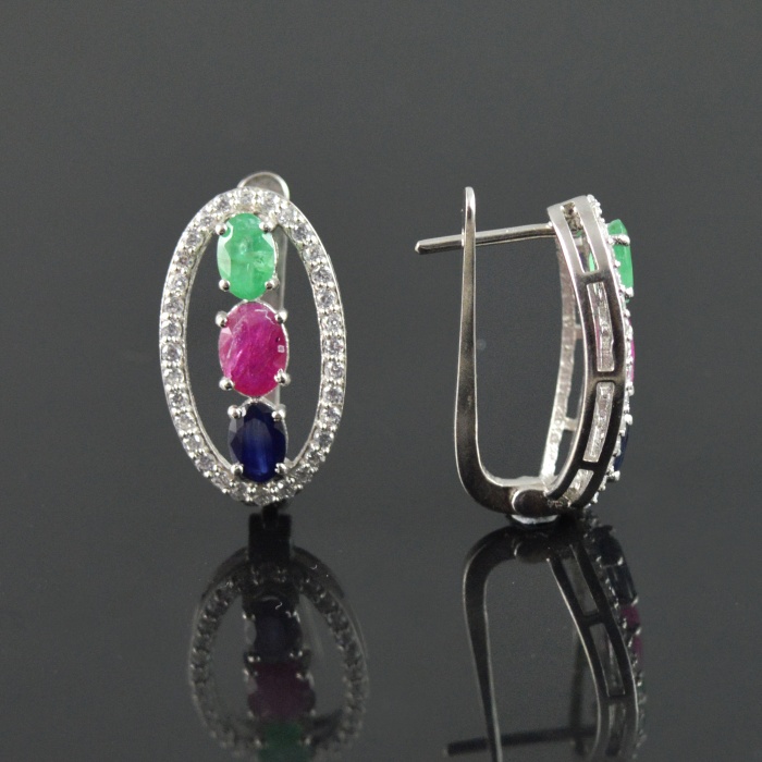 Natural Multicolor/Zircon 925 Sterling Silver Ring Set | Save 33% - Rajasthan Living 8