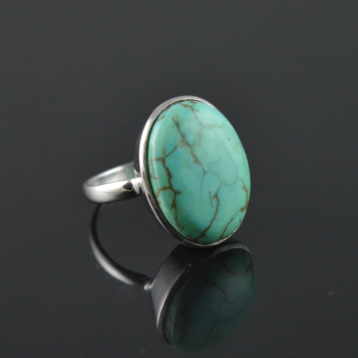 Natural Turquoise 925 Sterling Silver Ring Set | Save 33% - Rajasthan Living 7