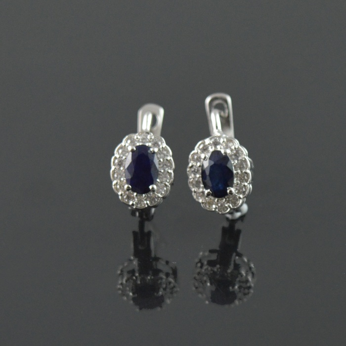 Natural Deffuse Sapphire/Zircon 925 Sterling Silver Ring Set | Save 33% - Rajasthan Living 6