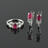 Natural Ruby/Zircon 925 Sterling Silver Ring Set | Save 33% - Rajasthan Living 8