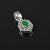 Natural Emerald, Zircon 925 Sterling Silver Ring Set | Save 33% - Rajasthan Living 16