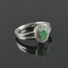 Natural Emerald, Zircon 925 Sterling Silver Ring Set | Save 33% - Rajasthan Living 14