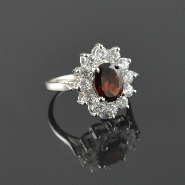 Natural Garnet/Zircon 925 Sterling Silver Ring Set | Save 33% - Rajasthan Living 10