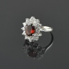 Natural Garnet/Zircon 925 Sterling Silver Ring Set | Save 33% - Rajasthan Living 12