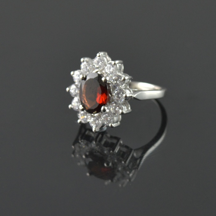 Natural Garnet/Zircon 925 Sterling Silver Ring Set | Save 33% - Rajasthan Living 6