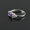 Natural Amethyst/Zircon 925 Sterling Silver Ring Set | Save 33% - Rajasthan Living 13