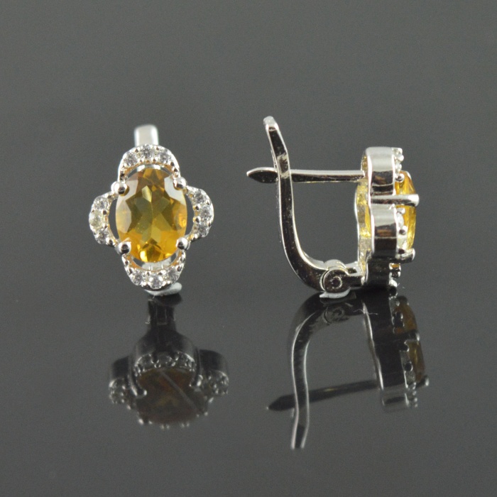 Natural Citrine/Zircon 925 Sterling Silver Ring Set | Save 33% - Rajasthan Living 11