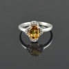 Natural Citrine/Zircon 925 Sterling Silver Ring Set | Save 33% - Rajasthan Living 17