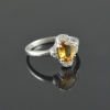 Natural Citrine/Zircon 925 Sterling Silver Ring Set | Save 33% - Rajasthan Living 16