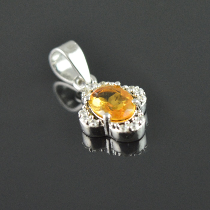 Natural Citrine/Zircon 925 Sterling Silver Ring Set | Save 33% - Rajasthan Living 7