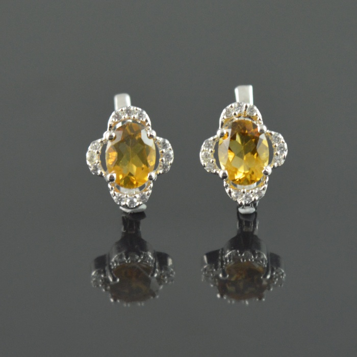 Natural Citrine/Zircon 925 Sterling Silver Ring Set | Save 33% - Rajasthan Living 6