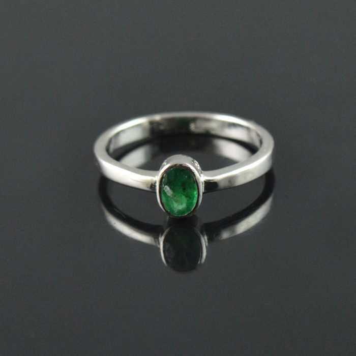 Natural Emerald 925 Sterling Silver Ring Set | Save 33% - Rajasthan Living 6