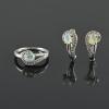 Natural Opal / Zircon 925 Sterling Silver Ring Set | Save 33% - Rajasthan Living 9