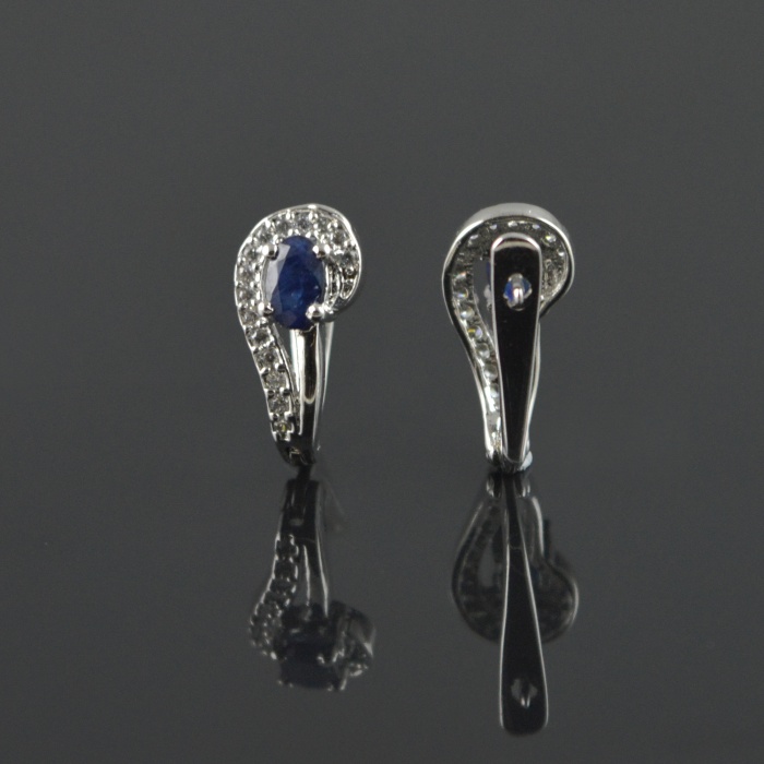 Natural Deffuse Sapphire/Zircon 925 Sterling Silver Ring Set | Save 33% - Rajasthan Living 7