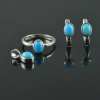 Natural Turquoise 925 Sterling Silver Ring Set | Save 33% - Rajasthan Living 10