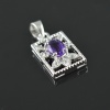 Natural Amethyst/Zircon 925 Sterling Silver Ring Set | Save 33% - Rajasthan Living 18