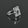 Natural Amethyst/Zircon 925 Sterling Silver Ring Set | Save 33% - Rajasthan Living 16