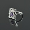 Natural Amethyst/Zircon 925 Sterling Silver Ring Set | Save 33% - Rajasthan Living 15