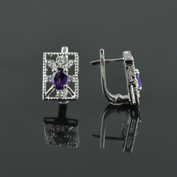 Natural Amethyst/Zircon 925 Sterling Silver Ring Set | Save 33% - Rajasthan Living 6