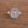 Natural Rose Quartz Ring, Sterling Silver 925 | Save 33% - Rajasthan Living 12