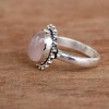 Natural Rose Quartz Ring, Sterling Silver 925 | Save 33% - Rajasthan Living 10