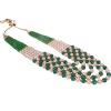 Indian Bollywood White and Green Long Moti Mala for Girls and Women | Save 33% - Rajasthan Living 10