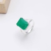 Emerald Cut Emerald Ring, Raw Emerald Engagement Ring, Emerald Ring, Real Vintage Emerald Cut Ring, Engagement Ring, Handmade Silver Ring | Save 33% - Rajasthan Living 12