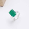 Emerald Cut Emerald Ring, Raw Emerald Engagement Ring, Emerald Ring, Real Vintage Emerald Cut Ring, Engagement Ring, Handmade Silver Ring | Save 33% - Rajasthan Living 9