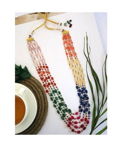 Multi Colour Stone Necklace for Girls and Women | Save 33% - Rajasthan Living 5