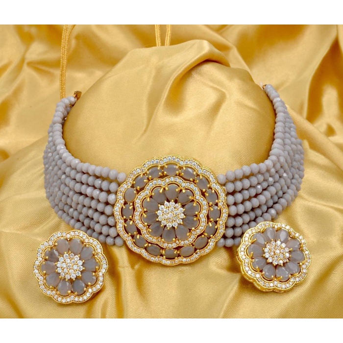 Kundan Choker/restocked Choker Necklace /rosegold Indian Choker/cz Choker/indian Wedding Jewelry/sabyasachi Necklace /delicate Necklace | Save 33% - Rajasthan Living 8