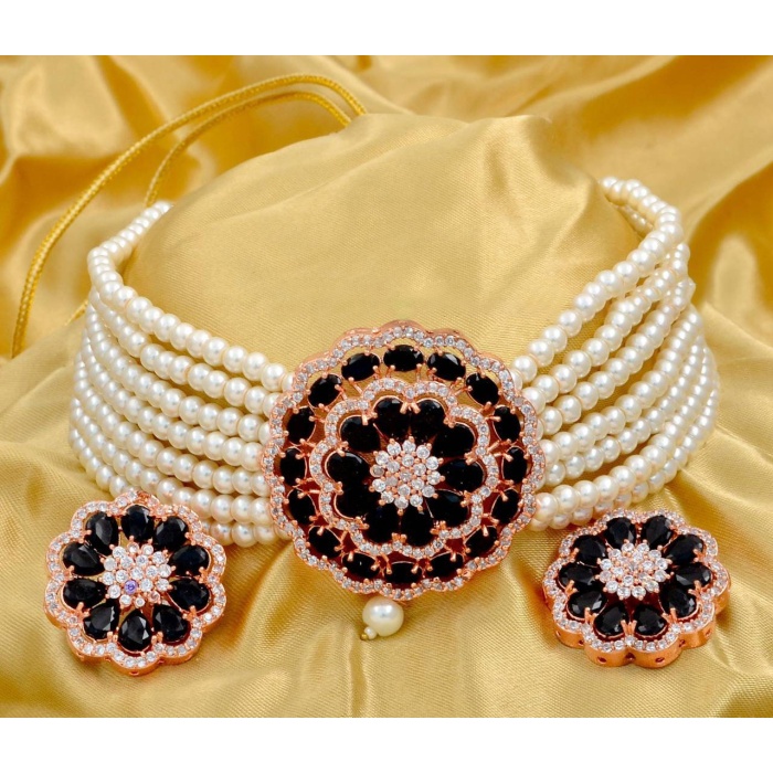 Kundan Choker/restocked Choker Necklace /rosegold Indian Choker/cz Choker/indian Wedding Jewelry/sabyasachi Necklace /delicate Necklace | Save 33% - Rajasthan Living 7