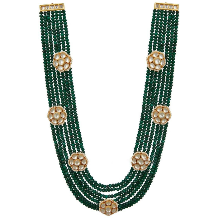 Indian Flower Long Set, Indian Jewelry, Bollywood Jewelry, Pakistani Jewelry Indian Wedding Necklace, Bridal Choker, Kundan Necklace, Choker | Save 33% - Rajasthan Living 7