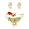 Kundan Choker, Mint Green Choker, Meenakari Choker, Indian Wedding Jewelry, Sabyasachi Necklace, Pakistani Jewelry, Ruby Choker and Earring | Save 33% - Rajasthan Living 12