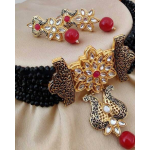 Beautiful Indian Kundan Black Colour Choker/ Indian Jewelry/ Indian Necklace/ Indian Choker/ Indian Wedding Necklace Set/ Kundan Choker | Save 33% - Rajasthan Living 7