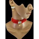 Round Kundan Handmade Bollywood Gold Jewelry, Pakistani Jewelry, Indian Wedding Necklace, Bridal Choker, Kundan Necklace  Choker, Red Choker | Save 33% - Rajasthan Living 9