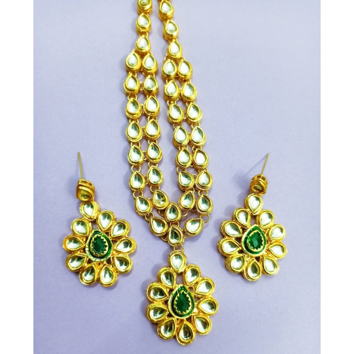 Indian Bridal Jewelry Set, Bridal Necklace and Earring Set, Crystal Statement Necklace, Kundan Jewelry Set, Bollywood Jewelry Set – Kundan | Save 33% - Rajasthan Living 10