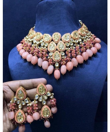 Kundan Meena Handmade Necklace, Earrings With , Meenakari- Kundan Necklace/ Jewelry With Drop Earrings, Rajwada Necklace, Dulhan Set, Trand | Save 33% - Rajasthan Living