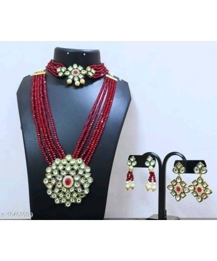 Classic Kundan Meena Necklace Set With Matching Choker, Kundan Meena Work, Indian Jewellery, Indian Choker, Indian Necklace, Indian Tranding | Save 33% - Rajasthan Living 5