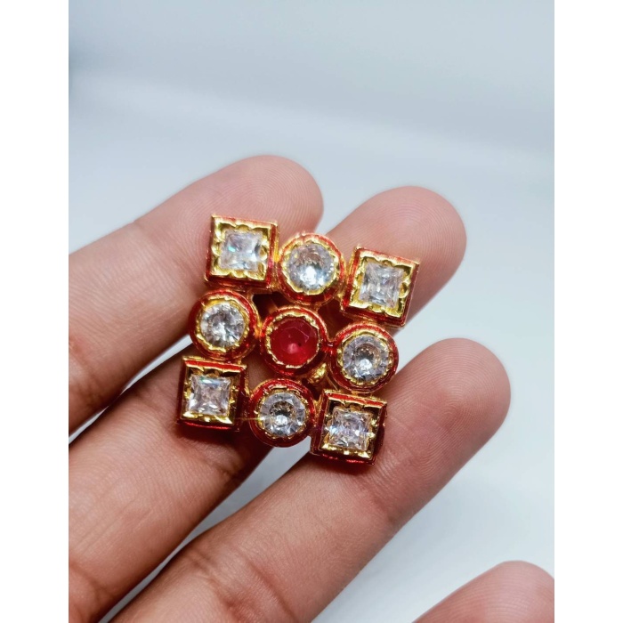 Ad Rings, Party Wear, Gift for Her, Beautiful Ring, Statement Ring, Red Ring, Gold Ring, Wedding Ring, Indian Ring, Diwali Gift, Bridal Ring | Save 33% - Rajasthan Living 9